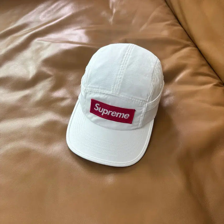 [BUNJANG] Supreme Mesh Pocket Camp Cap White / 슈프림 캠프캡 모자 박스로고 메쉬 포켓 화이트
