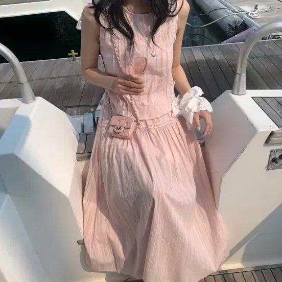 [BUNJANG] Merion Bellina Blouse and Long Skirt Set / 메리온 벨리나 블라우스 스커트 set