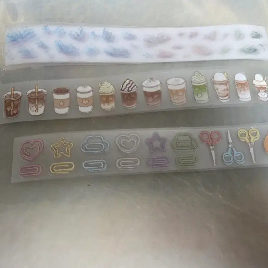[BUNJANG] Kiss-cut Sebum Material Deco Tape (Cut Portion) / 맛보기 키스컷 소분마테(데코용2)