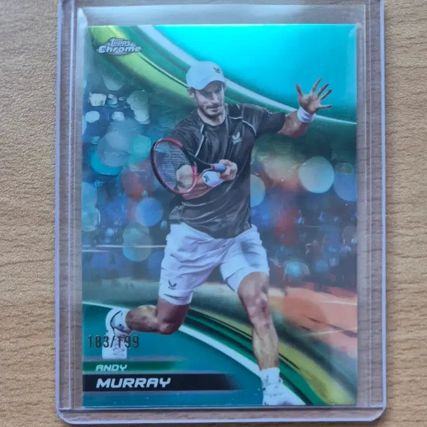 [BUNJANG] Andy Murray 2025 Topps Chrome Tennis Aqua Refractor Card Limited Edition (199) / 2025 탑스크롬 테니스 앤디 머레이 199한정 아쿠아 리프렉터카드