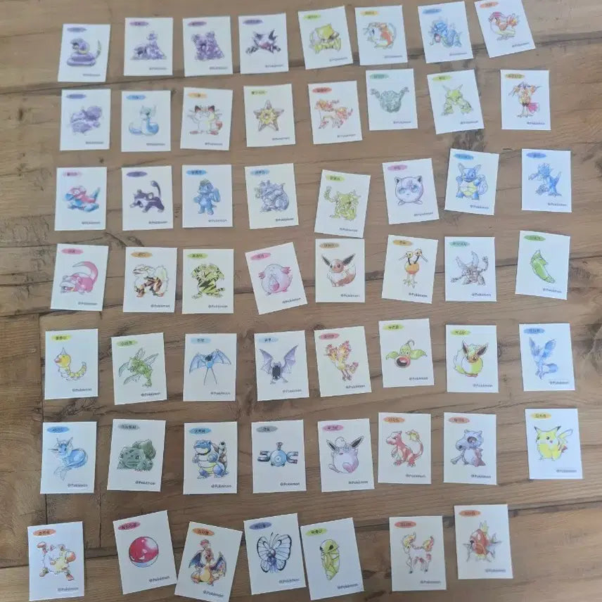 [SOLD OUT] 포켓몬 띠부씰 시즌5 다음신상띠부씰 무중복 57종