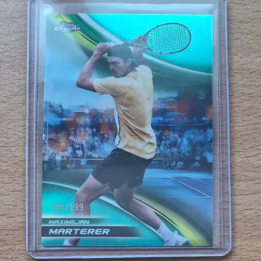 [BUNJANG] Top Chrome Maximilian Marterer 2025 Limited Edition Aqua Reflector Tennis Card / 2025 탑스크롬 테니스 막시밀리안 마르테러 199한정 아쿠아 리프렉터