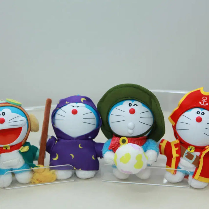 [BUNJANG] Doraemon Movie Series Figure Doll Keyring Set / 도라에몽 극장판 시리즈 피규어 인형 키링 4종