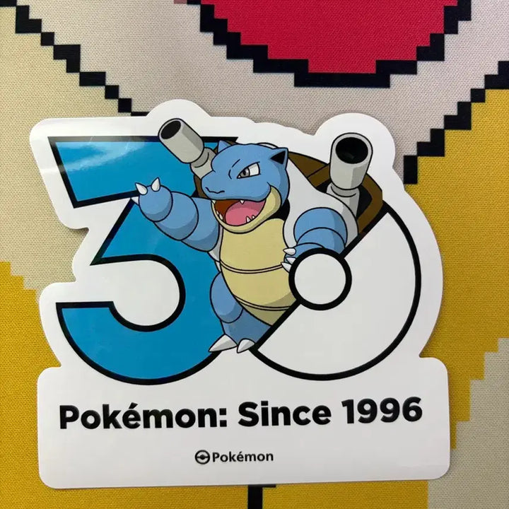 [BUNJANG] Pokemon 30th Anniversary Blastoise Sticker / 포켓몬 30주년 스티커 거북왕