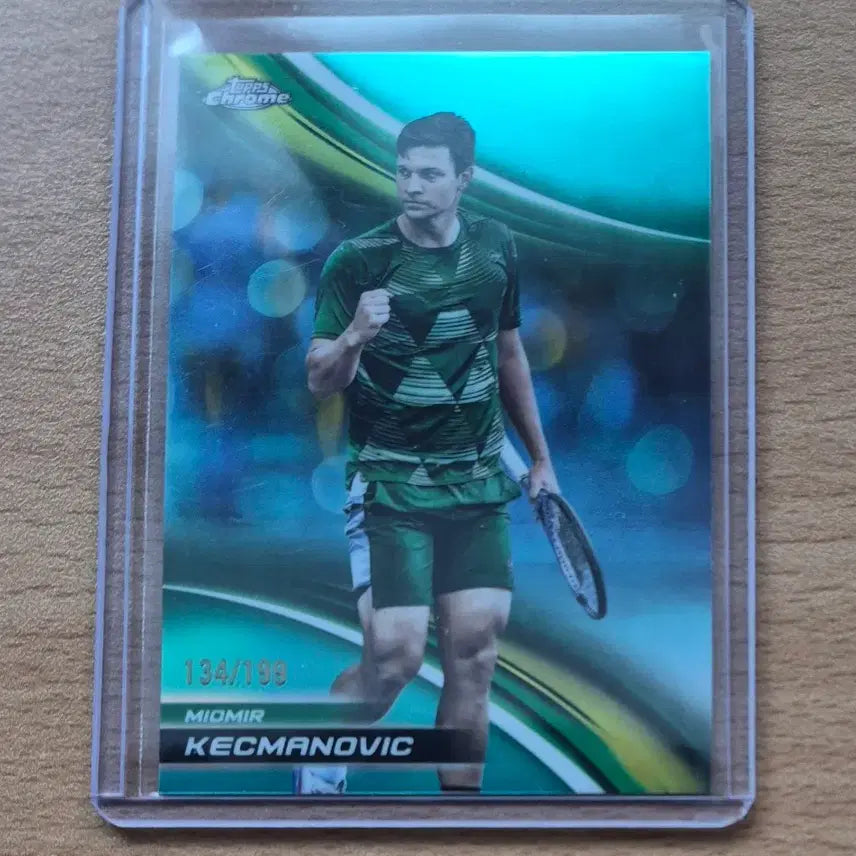 [BUNJANG] Tops Chrome Miomir Kecmanovic 2025 Aqua Refractor Limited Edition Card / 2025 탑스크롬 테니스 미오미르 케츠마노비치 199한정 아쿠아 리프렉터