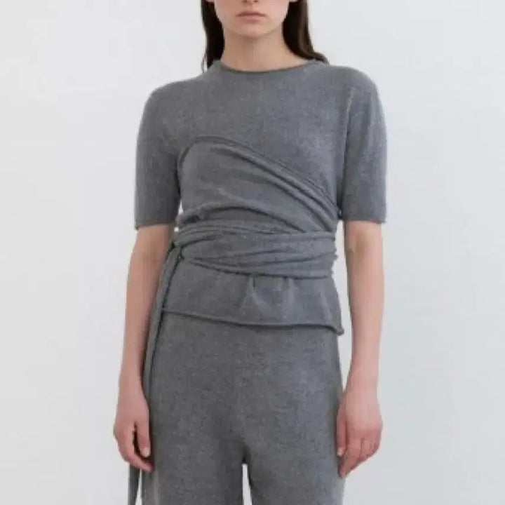 [BUNJANG] LE917 Cashmere Blend Knit Tube Top Set / 르917 CASHMERE BLEND KNIT TUBE TOP SET
