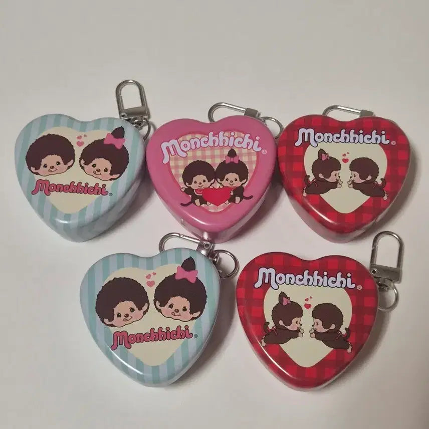 [SOLD OUT] 몬치치 하트 틴케이스 키링  두바이 하트 초코틴