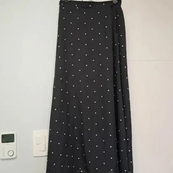 [BUNJANG] Black Dot Long Skirt / 블랙 도트 롱 스커트