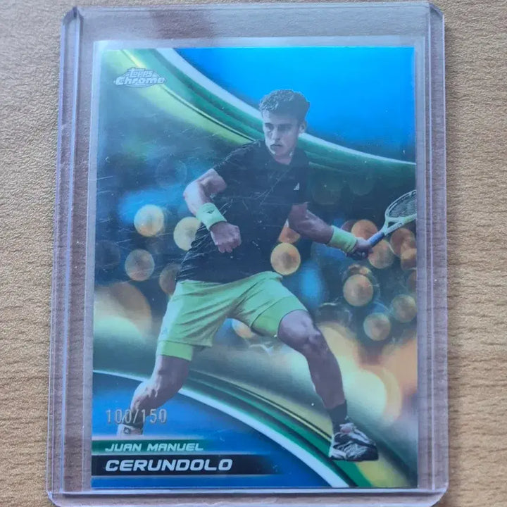 [BUNJANG] 2025 Topscrom Tennis Juan Manuel Cerúndolo Blue Refractor Limited Edition 150 / 2025 탑스크롬 테니스 후안 마누엘 세룬돌로 150한정 블루 리프렉터