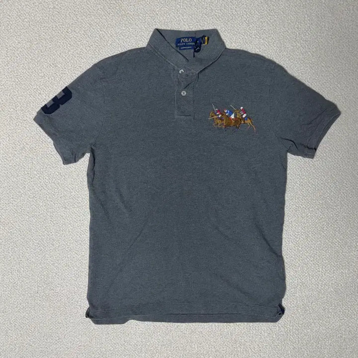 [BUNJANG] Polo Ralph Lauren M Triple Pony T-Shirt / 폴로 랄프로렌 M 트리플 포니 (정품 qr)