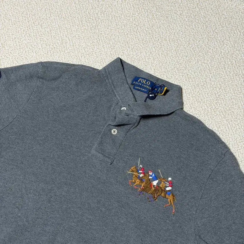 [BUNJANG] Polo Ralph Lauren M Triple Pony T-Shirt / 폴로 랄프로렌 M 트리플 포니 (정품 qr)
