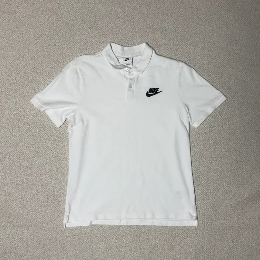 [BUNJANG] Nike L Pique Short Sleeve T-shirt White / 나이키 L 피케 반팔티 화이트
