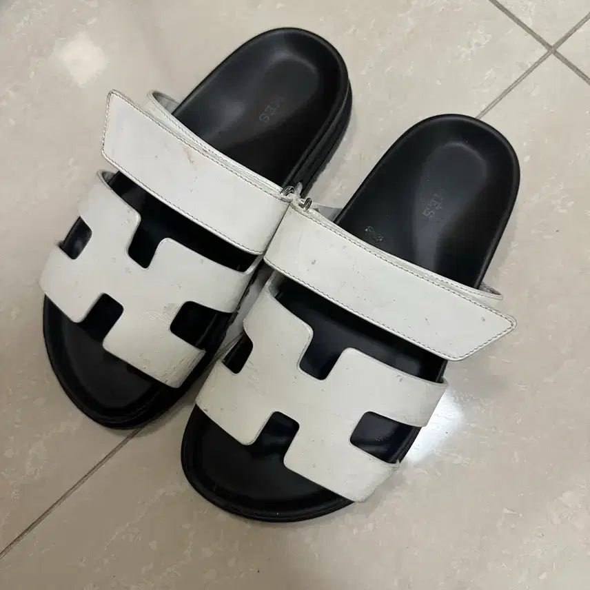 [BUNJANG] Hermès Chypre Slipper Ivory Size 36 / 에르메스 시프레 슬리퍼