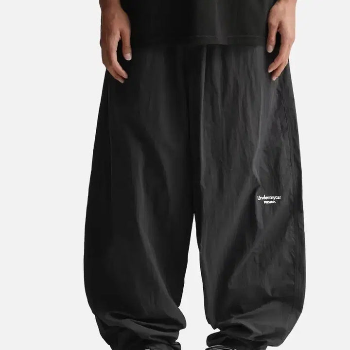 [BUNJANG] Under My Car MU.07 Nylon Balloon Pants Black Size 2 / 언더마이카 MU.07 나일론 팬츠 2사이즈