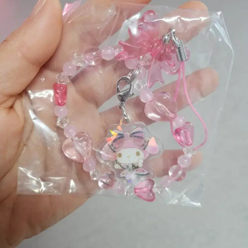 [BUNJANG] Sanrio Characters Acrylic Charm Gacha Keychain Kitty My Melody PomPomPurin Cinnamoroll Kuromi / 산리오 캐릭터 비즈 룸 아크릴 참 가챠 키링  키티 마멜 폼푸 쿠로 시나