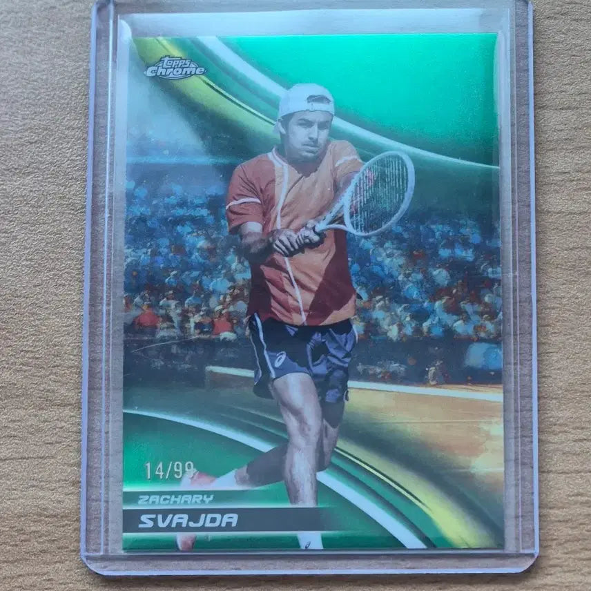 [BUNJANG] 2025 Topps Chrome Tennis 99-Limited Green Refractor Card / 2025 탑스크롬 테니스 재커리 스베이더 99한정 그린 리프렉터카드
