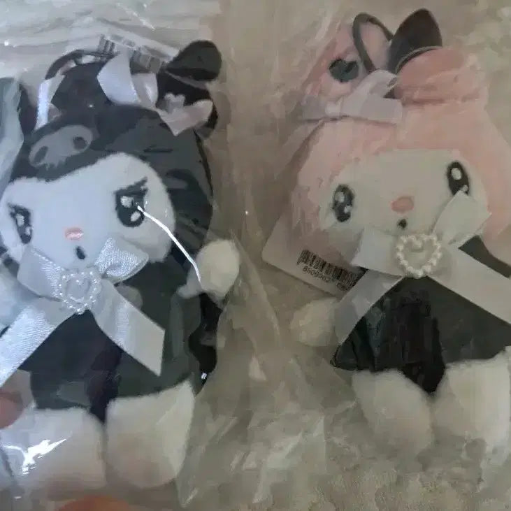 [BUNJANG] Sanrio Kuromi My Melody Doll Keychain Set / 산리오 쿠로미 마이멜로디 인형 키링 세트