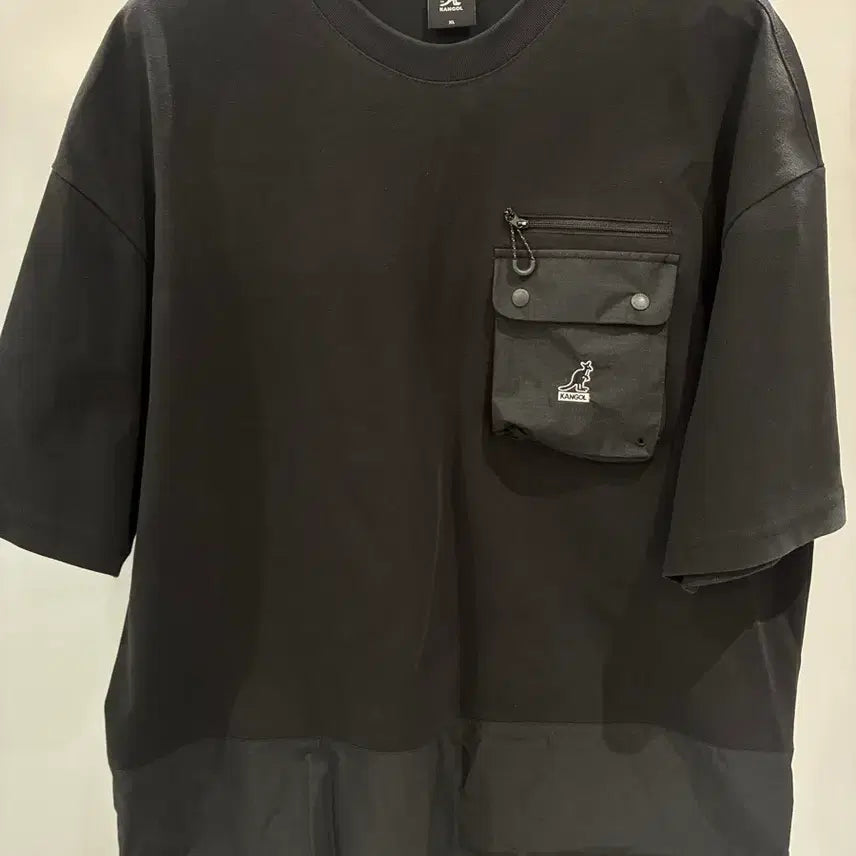 [BUNJANG] Kangol Pocket T-Shirt Black XL / 캉골 반팔티 2784 블랙 XL