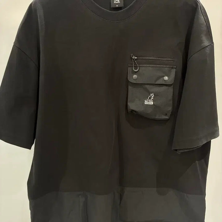 [BUNJANG] Kangol Pocket T-Shirt Black XL / 캉골 반팔티 2784 블랙 XL