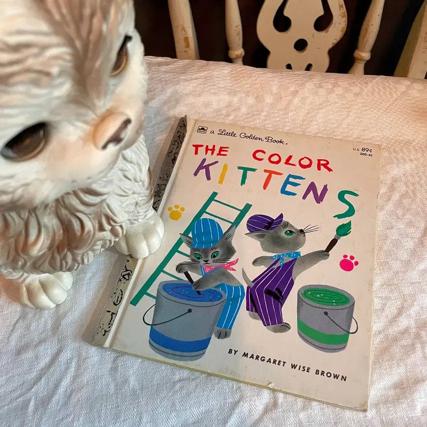 [BUNJANG] 1960s Vintage Unique Cat Picture Book / 1960s/컬러감과 일러스트가 귀엽고 유니크한 빈티지 고양이북(rare)