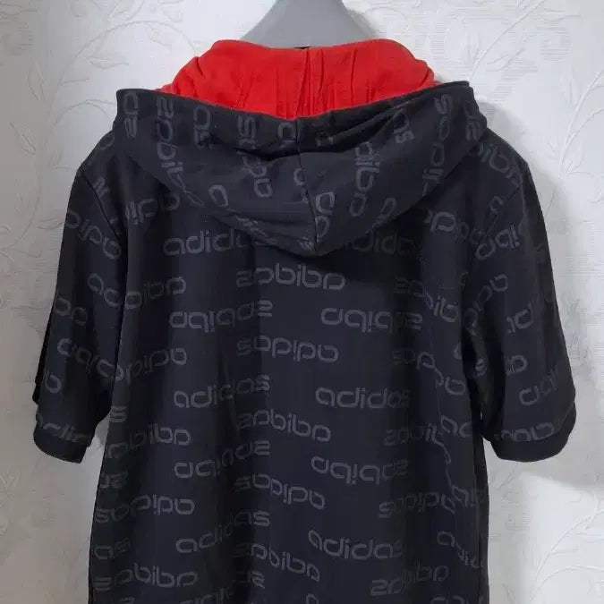 [BUNJANG] Adidas 00s All-Over Logo Hoodie Half Zip-Up Jacket / (희귀) 아디다스 00s 후드 반팔 집업 100~105