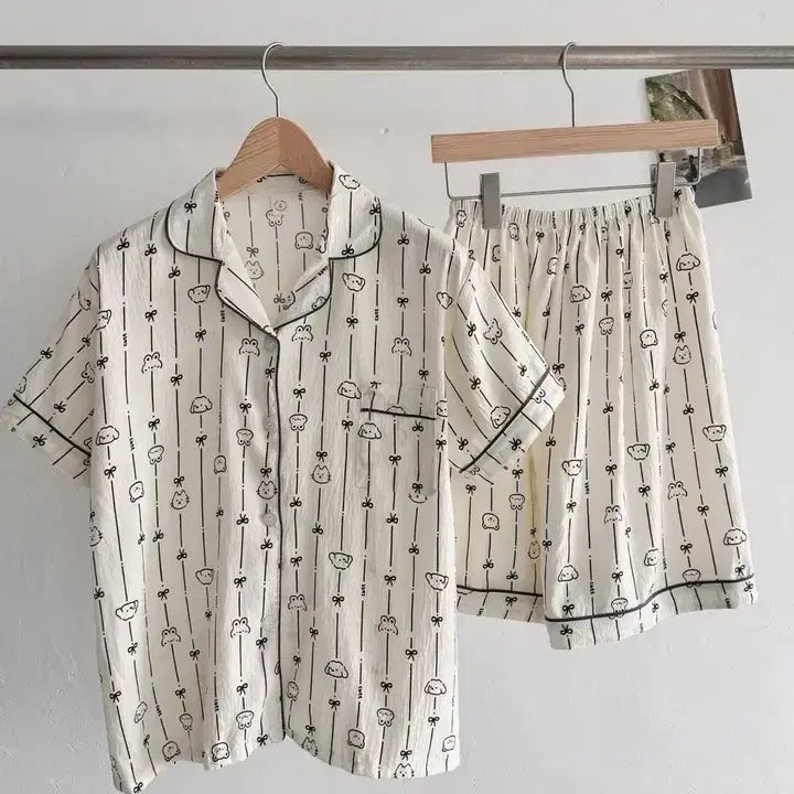 [BUNJANG] Cat Print Pajama Set / 냥냥 잠옷 세트