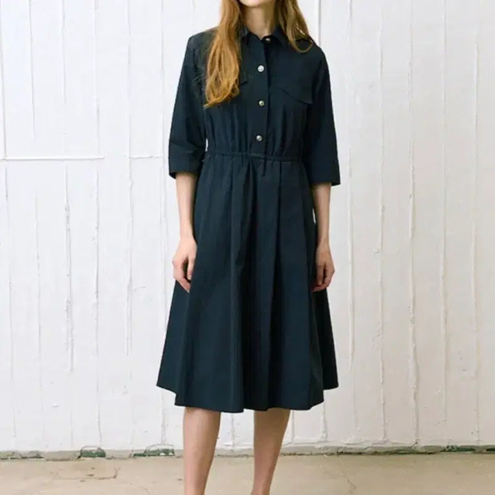 [BUNJANG] Melissa Stancara Navy Long Dress Size 66 / 멜리사 스탠카라 롱원피스 네이비 66