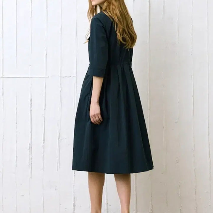 [BUNJANG] Melissa Stancara Navy Long Dress Size 66 / 멜리사 스탠카라 롱원피스 네이비 66