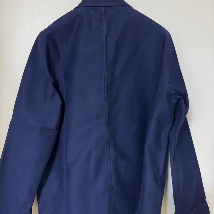 [BUNJANG] Le Mont Saint Michel Moleskin French Work Jacket - Blue (Size 50) / [새제품] 르몽생미셸 몰스킨 프렌치 워크자켓 50
