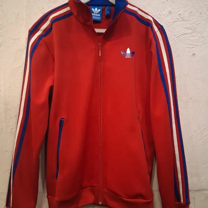 [BUNJANG] Adidas 3-Stripes Track Top Jacket Red / 아디다스 삼선 트랙탑 자켓 레드
