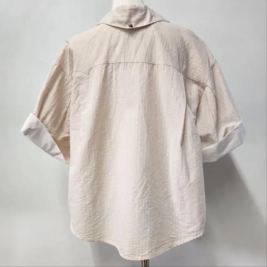 [BUNJANG] SYSTEM Linen Blend Pocket Short Sleeve Shirt / [정품] SYSTEM 린넨 혼방 포켓 반팔 셔츠 55~66