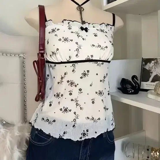 [BUNJANG] Bundle Set 4 Sheer &amp; Lace Camisoles - XL/1XL / 테무 쉬인 나시 4개 일괄 xl 정도 새상품