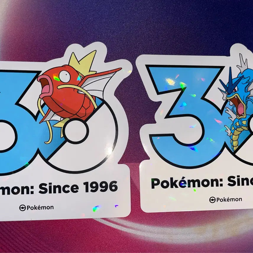 [BUNJANG] Pokemon 30th Anniversary Gyarados Line Sticker Set / 포켓몬 30주년 스티커- 갸라도스 라인