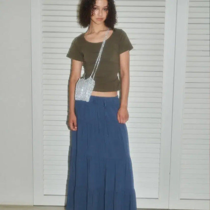 [BUNJANG] Many Many Mode Ruffle Long Skirt / 매니매니모드 캉캉 스커트