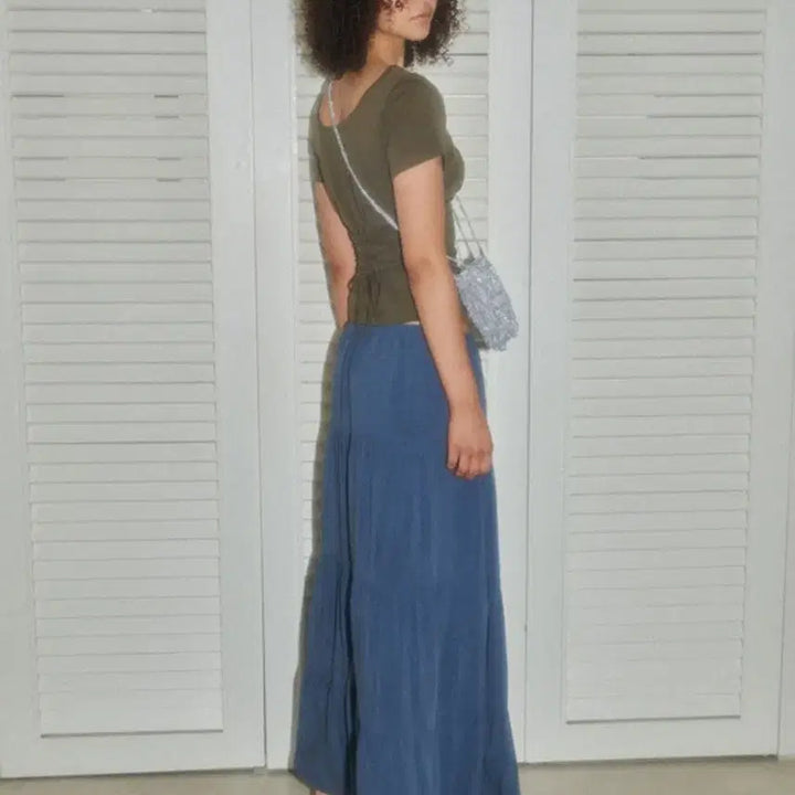[BUNJANG] Many Many Mode Ruffle Long Skirt / 매니매니모드 캉캉 스커트