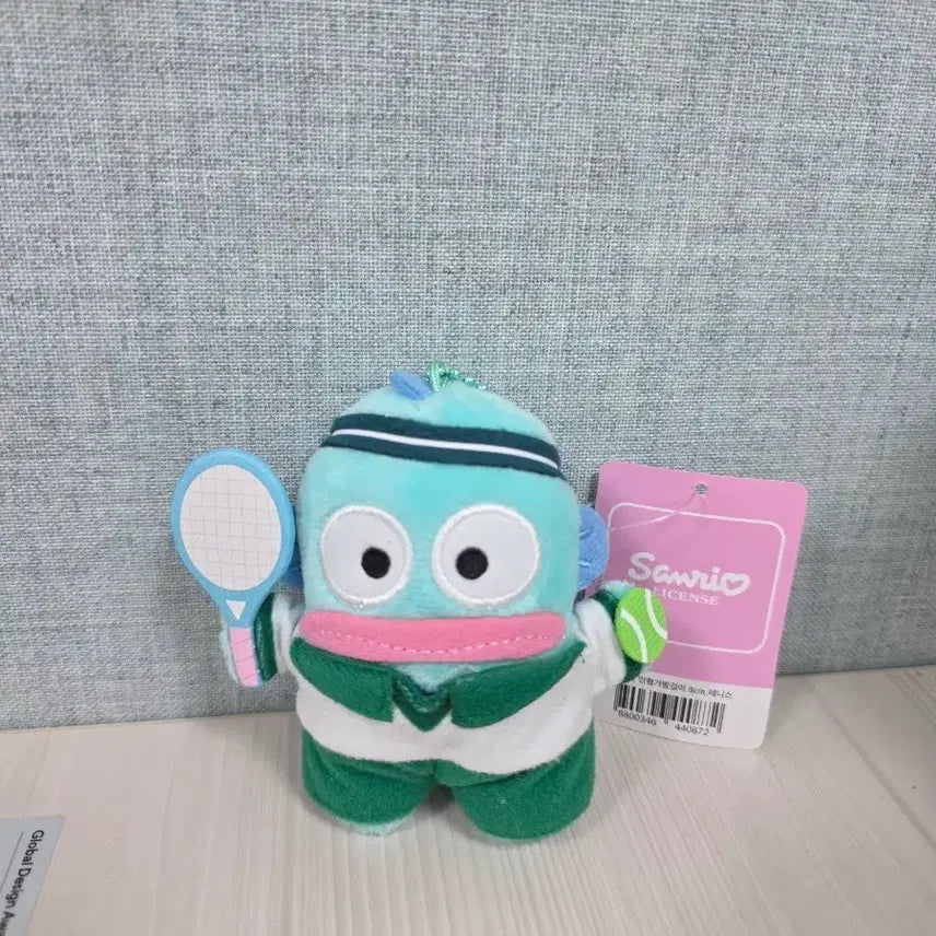 [BUNJANG] Sanrio Hangyodon Tennis Plush Doll Keychain (New) / 정품)산리오 한교동 테니스 인형 키링 새상품