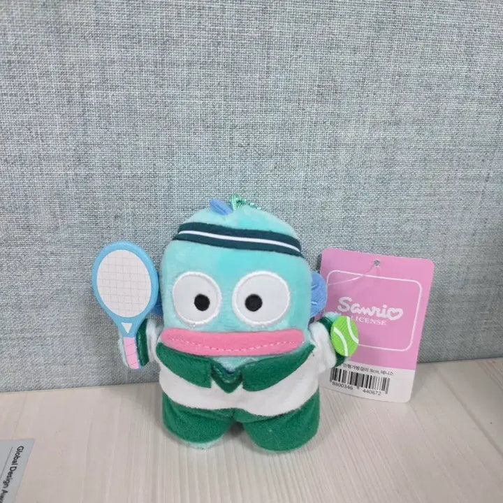 [BUNJANG] Sanrio Hangyodon Tennis Plush Doll Keychain (New) / 정품)산리오 한교동 테니스 인형 키링 새상품