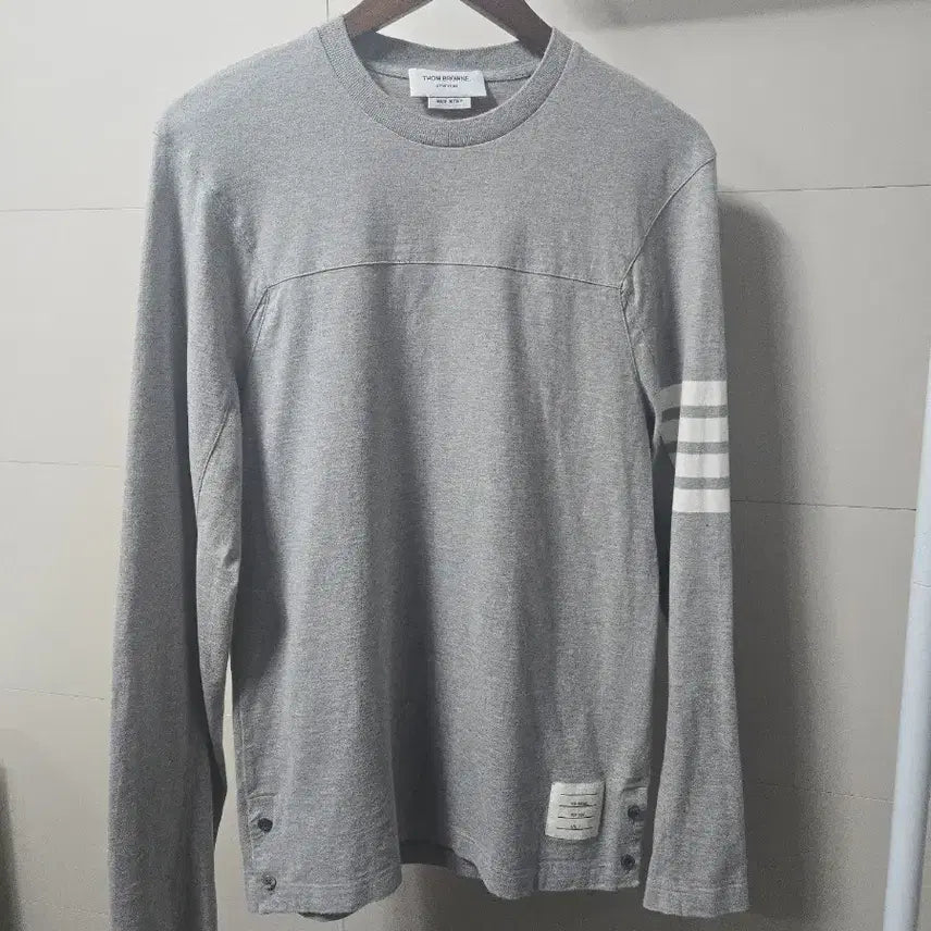 [BUNJANG] Thom Browne Diagonal Stripe Long Sleeve Shirt Grey Size 2 / 톰브라운 사선 롱슬리브 셔츠 그레이  (사이즈 2)