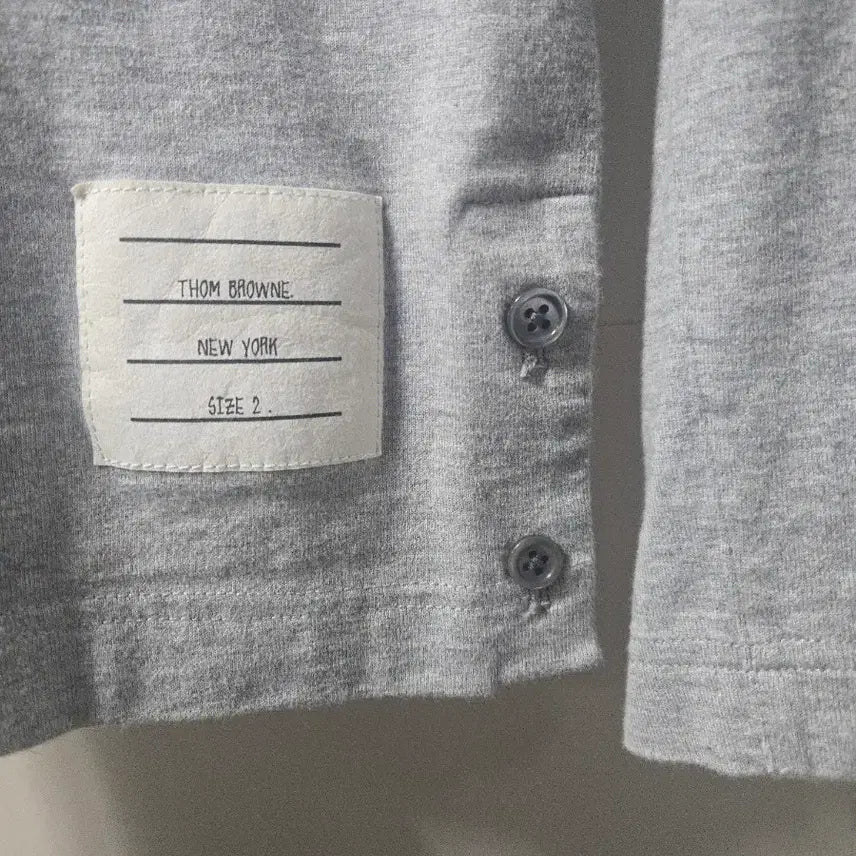 [BUNJANG] Thom Browne Diagonal Stripe Long Sleeve Shirt Grey Size 2 / 톰브라운 사선 롱슬리브 셔츠 그레이  (사이즈 2)