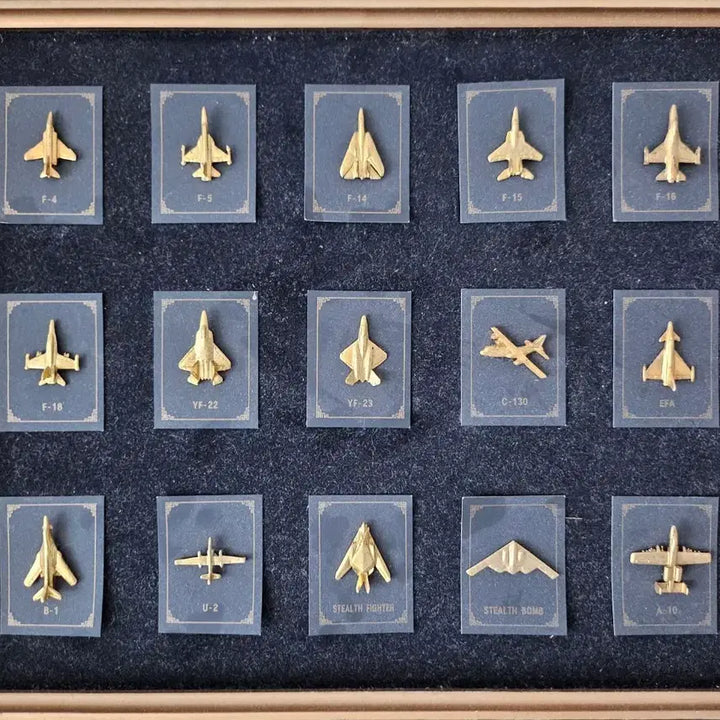 [BUNJANG] Korean Air Force Fighter Jet Badge Framed Display / 공군 전투기 뱃지 액자
