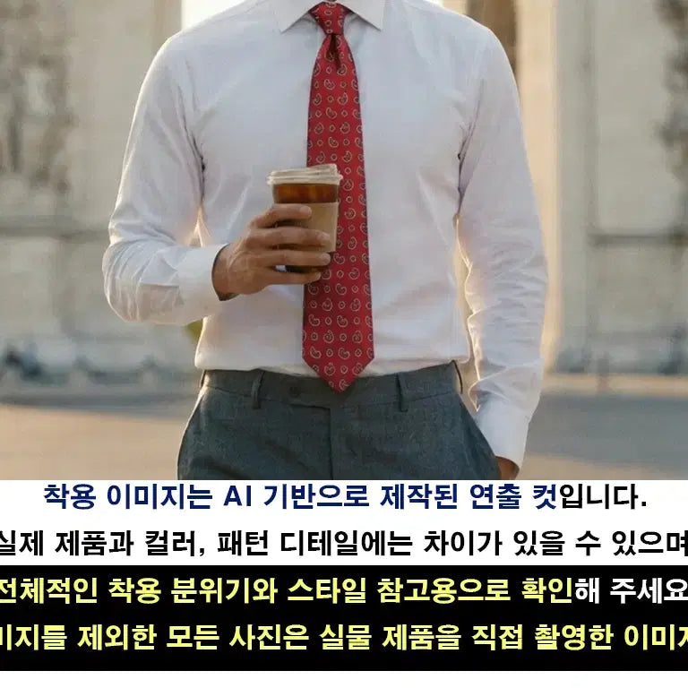 [BUNJANG] Ermenegildo Zegna Red Paisley Pattern Silk Necktie 9cm / 에르메네질도제냐 레드 페이즐리 패턴 넥타이 9cm S~A+등급 E1010