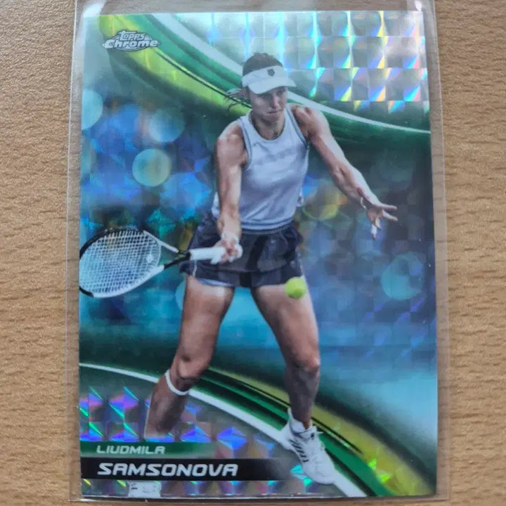 [BUNJANG] 2025 Topscrom Tennis Ludmila Samsonova Geometric Reflector Card / 2025 탑스크롬 테니스 류드밀라 삼소노바 지오메트릭 리프렉터카드