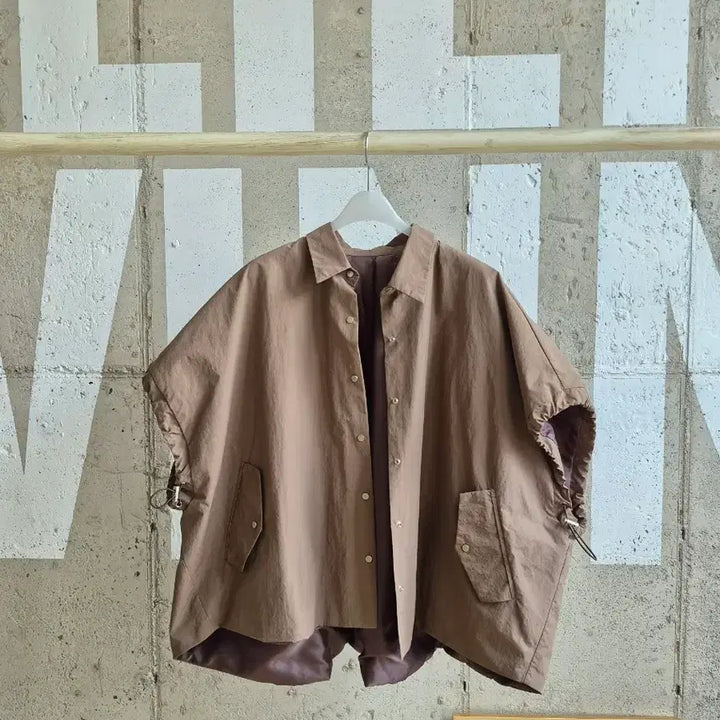 [BUNJANG] Oversized Lapel Vest - Brown / 오버핏 세련된 카라 베스트