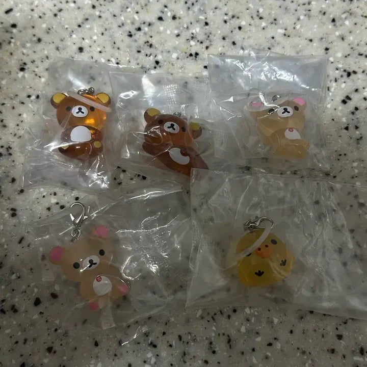 [BUNJANG] San-X Rilakkuma Mezushi Gacha Clear Full Set (Sealed) / 리락쿠마 메지루시 가챠 클리어 투명 풀세트 산엑스(미개봉)
