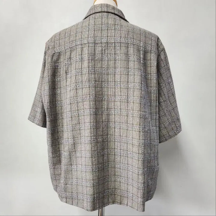 [BUNJANG] SYSTEM Italian Linen Blend Check Short Sleeve Jacket / [한섬 정품] SYSTEM 이탈리아 원단 리넨 체크 반팔 자켓 66~77