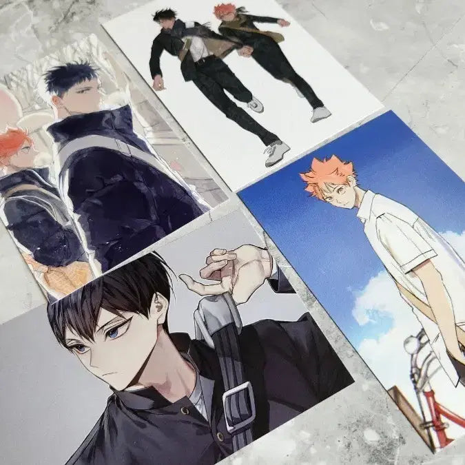 [BUNJANG] Haikyu!! Kageyama Tobio &amp; Hinata Shoyo Unofficial Postcards Bundle Set / 하이큐 비공식 하임 헤문 통판 카게야마 히나타 엽서 일괄