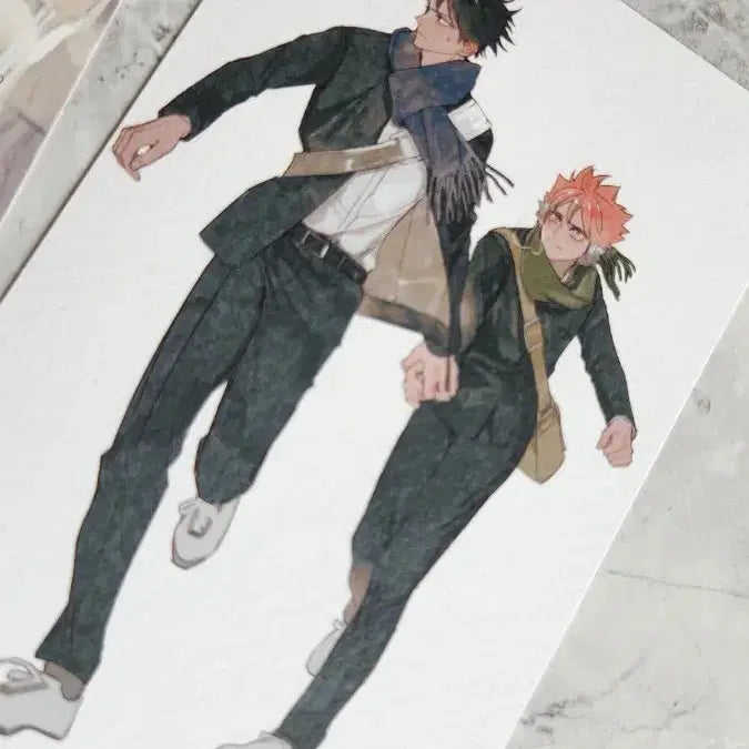 [BUNJANG] Haikyu!! Kageyama Tobio &amp; Hinata Shoyo Unofficial Postcards Bundle Set / 하이큐 비공식 하임 헤문 통판 카게야마 히나타 엽서 일괄