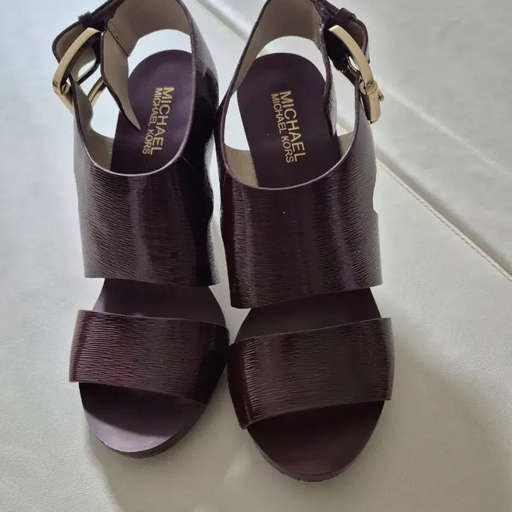 [BUNJANG] Michael Kors Burgundy 7M Sandals / 마이클코어스 버건디 샌들 힐 7m