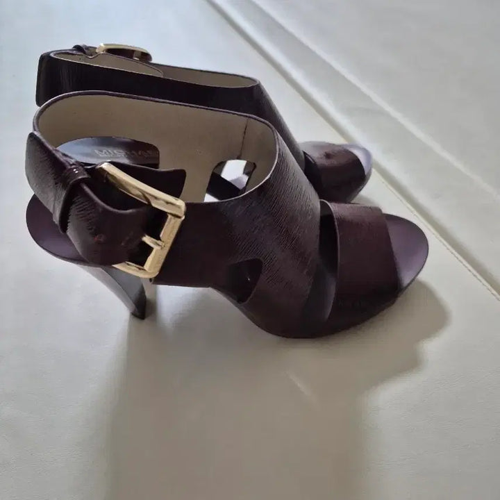 [BUNJANG] Michael Kors Burgundy 7M Sandals / 마이클코어스 버건디 샌들 힐 7m