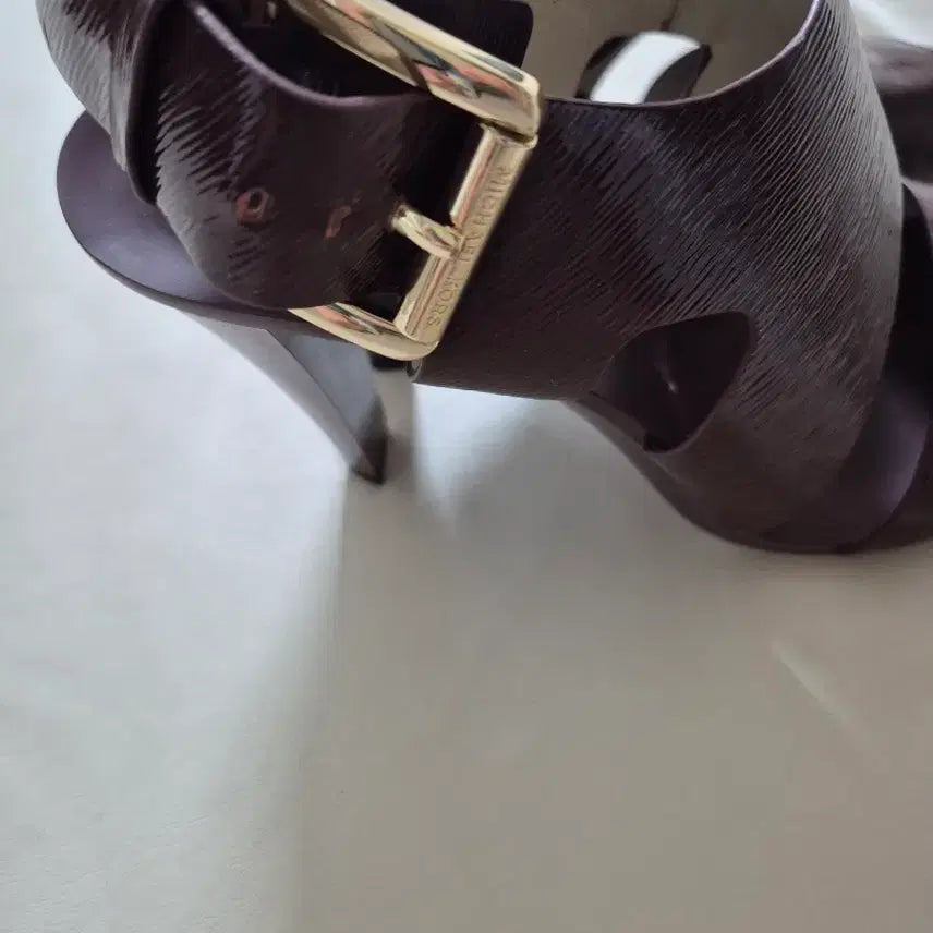 [BUNJANG] Michael Kors Burgundy 7M Sandals / 마이클코어스 버건디 샌들 힐 7m